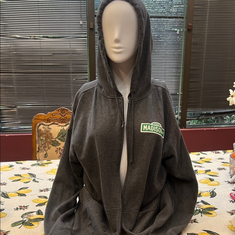 Chelsey  Blake by Holly Green Gray Madison Zip-Up Hoodie